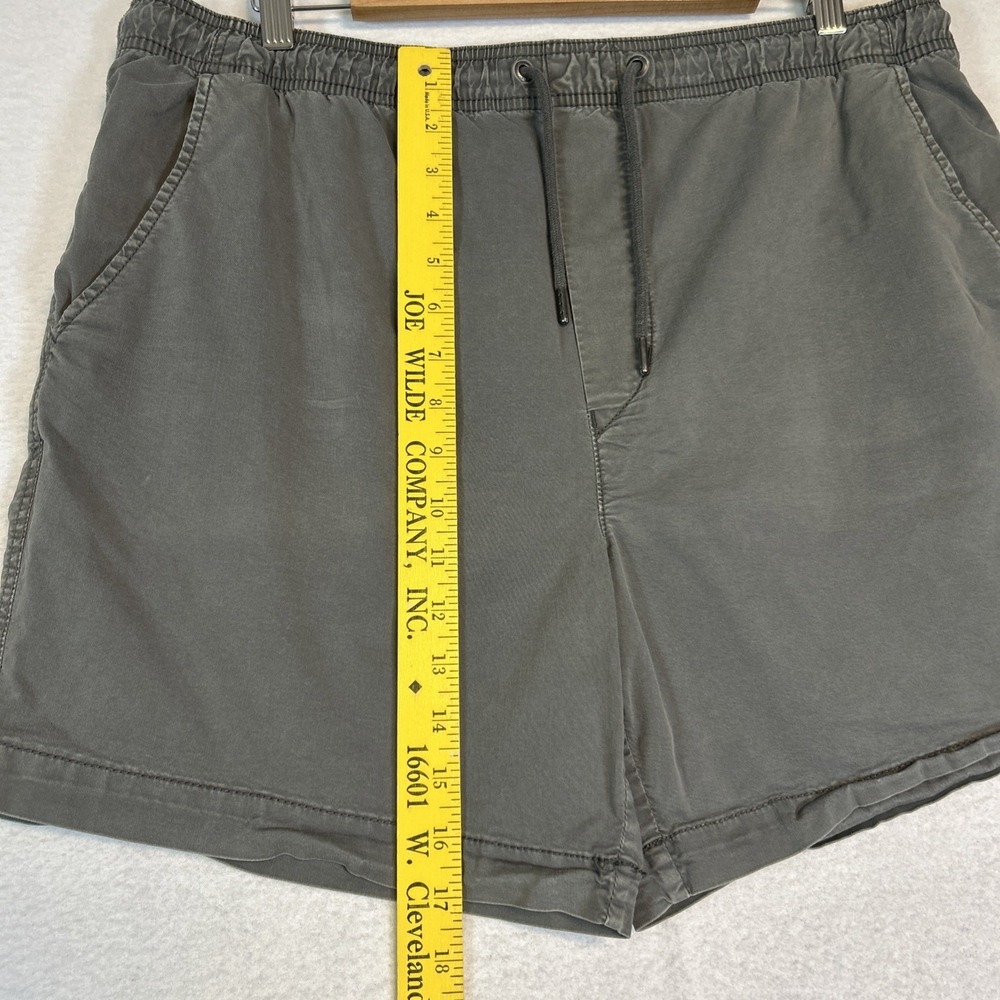 American Eagle Shorts Mens Large Gray Elastic Waist Drawstring Flex 6" Inseam